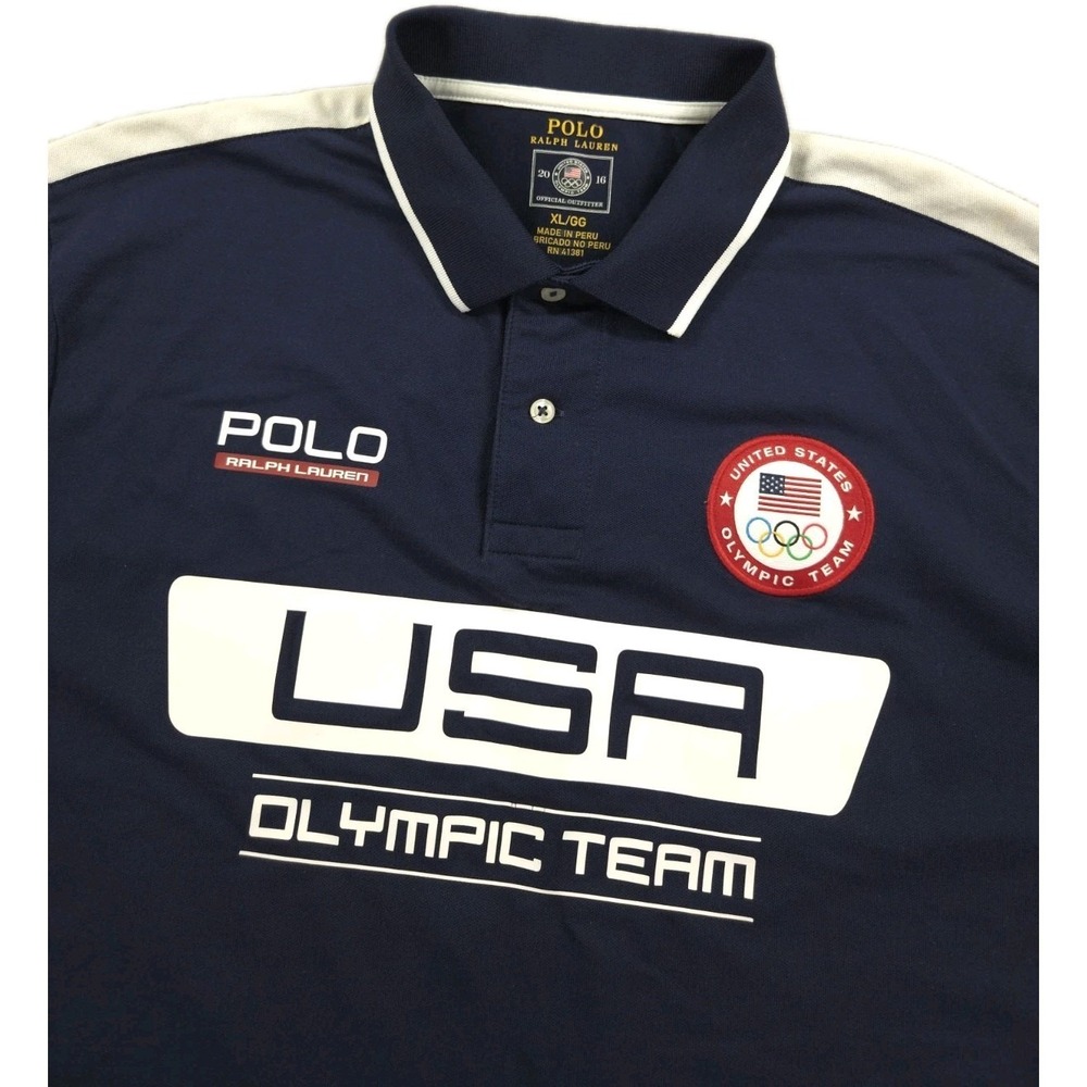 Polo Ralph Lauren USA Olympic Team Mens XL Shirt Short Sleeve